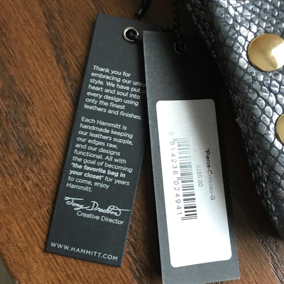 NWT Hammitt “Pierce” Silver Crossbody Handbag/Wallet - Picture 5 of 12